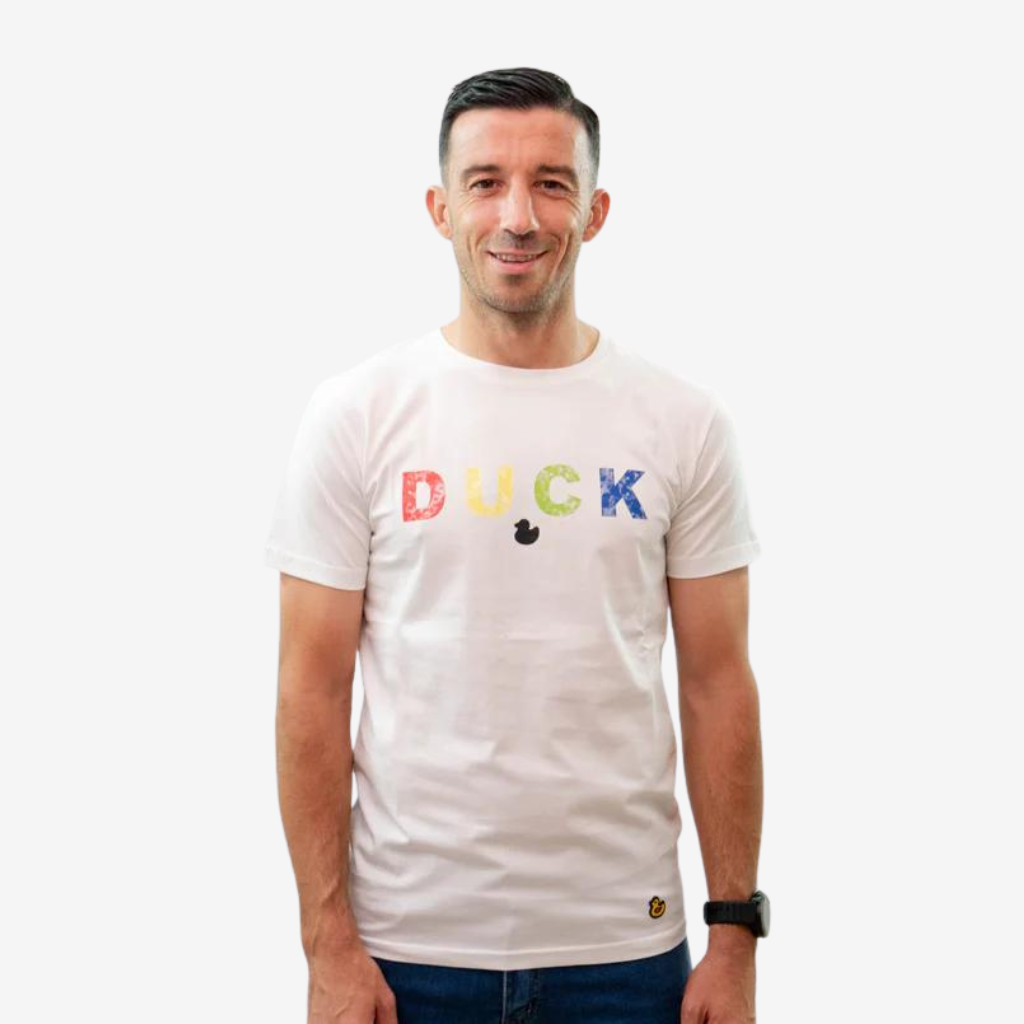 Camiseta Duck Multicolor Blanca