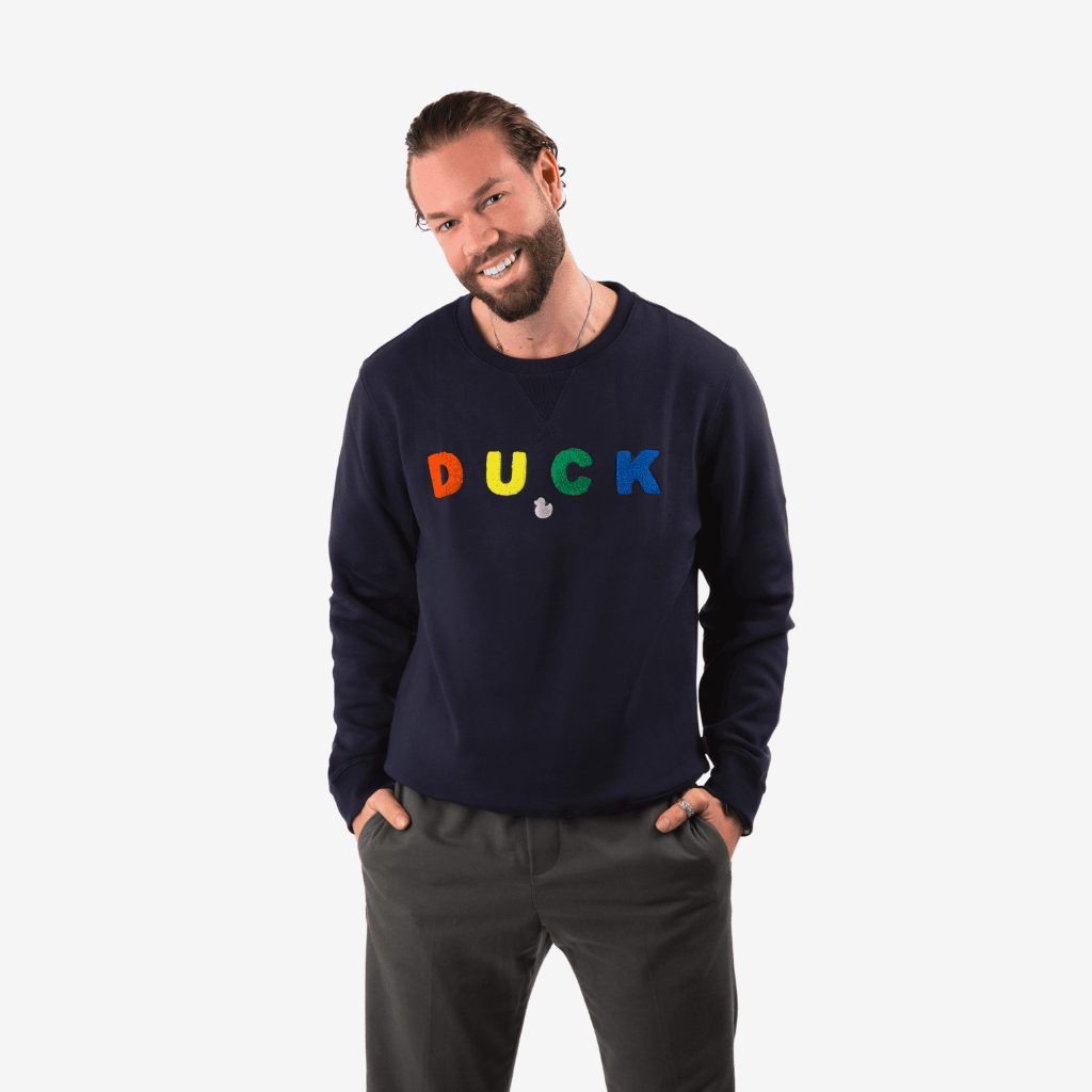 Sudadera Colorida Duck Azul