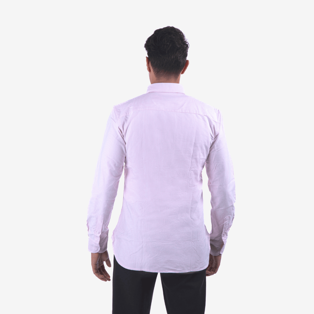 Camisa Oxford Rayas rosas