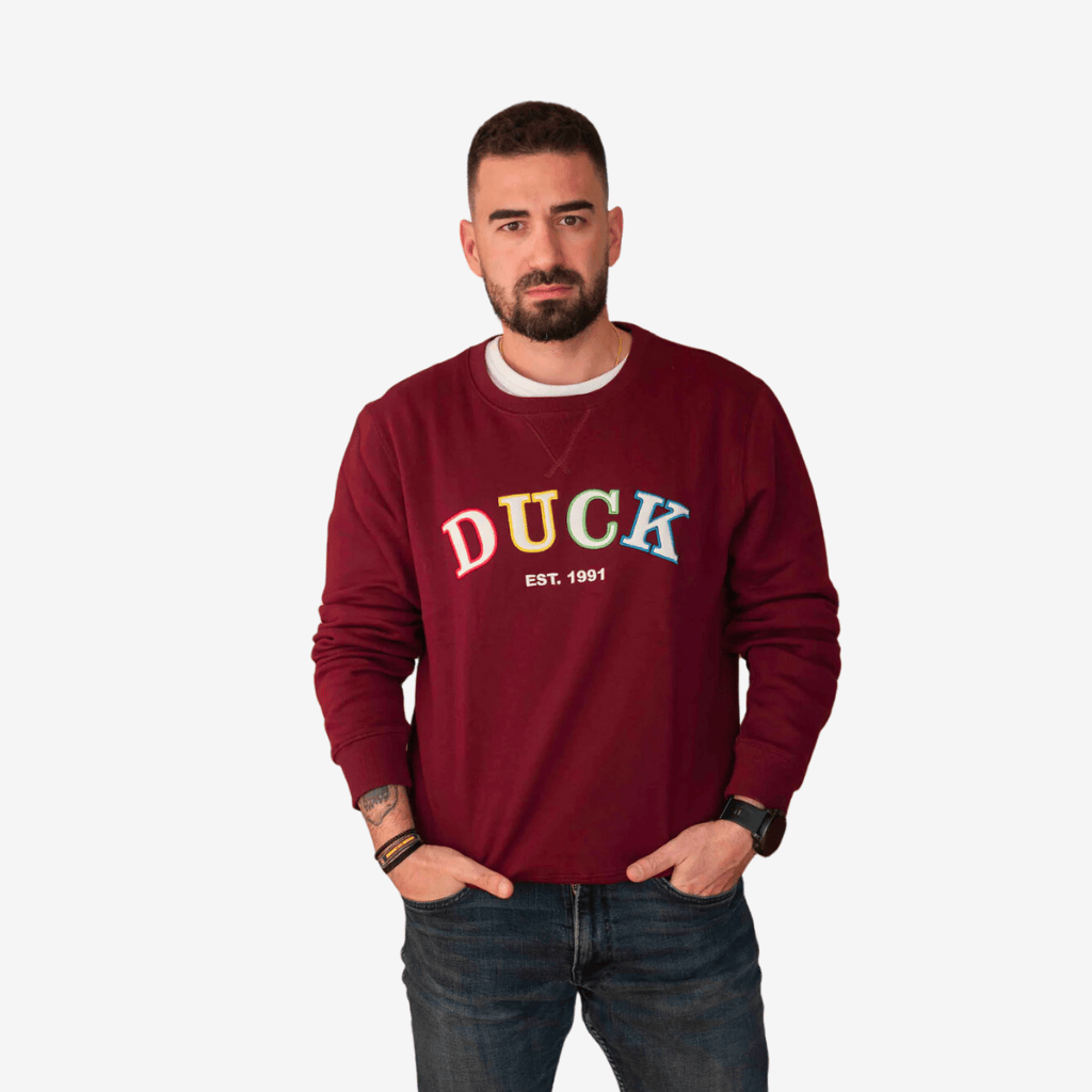 Sudadera Duck Madrid Burdeos