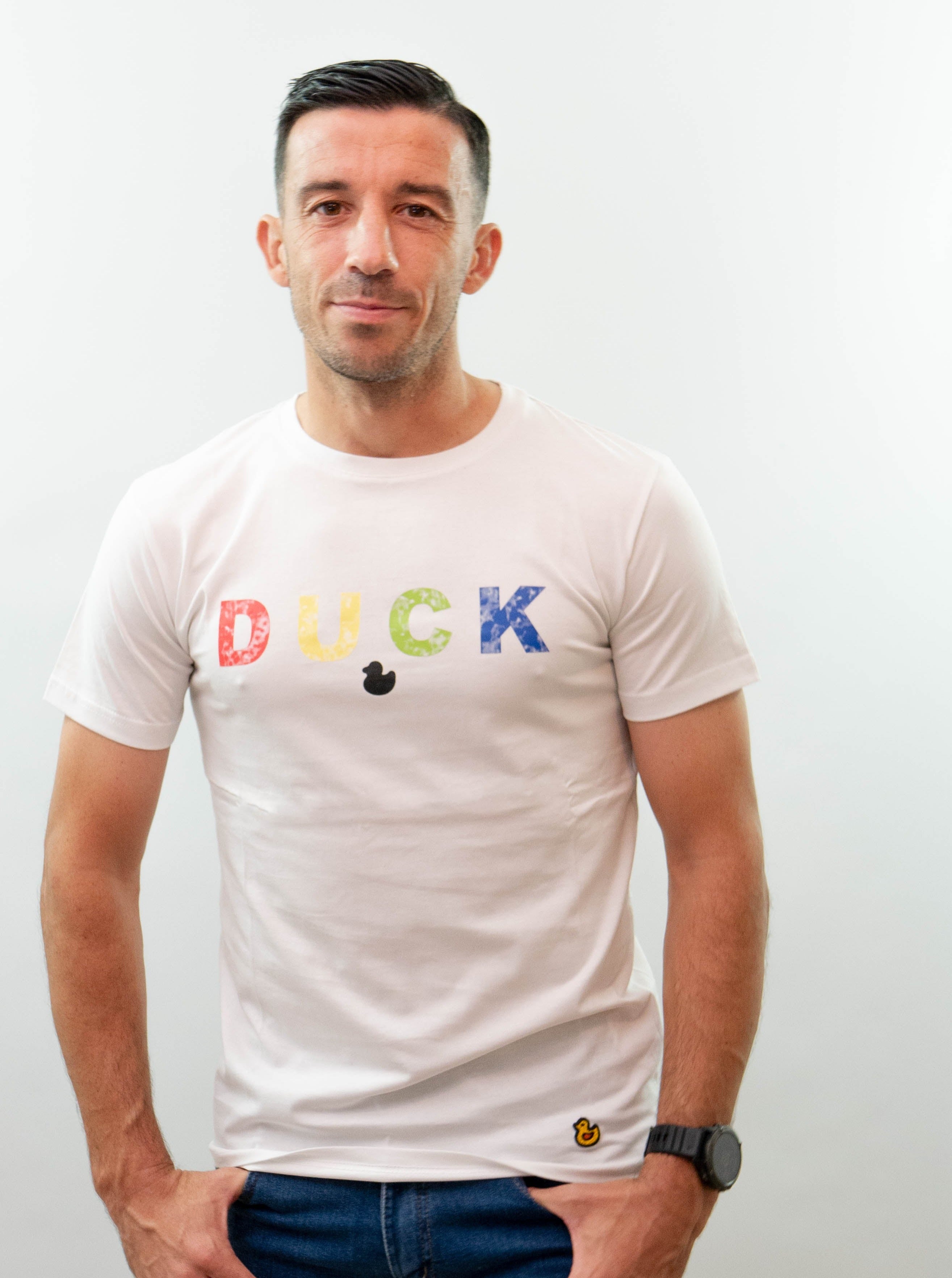 Camiseta Duck Multicolor Blanca
